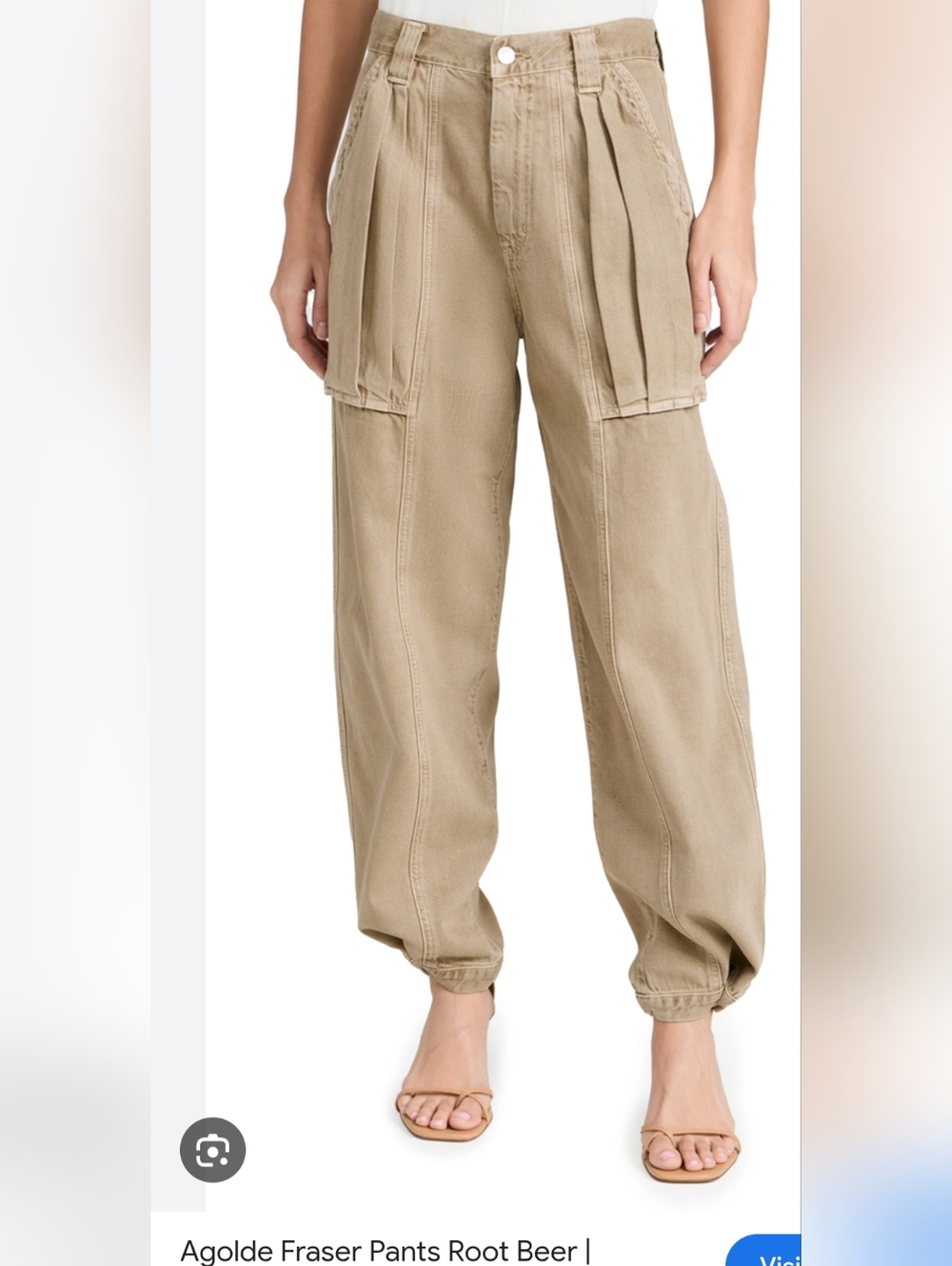 AGOLDE Fraser pant Size 31 relaxed-fit utility trouser Jean In Color Rootbeer